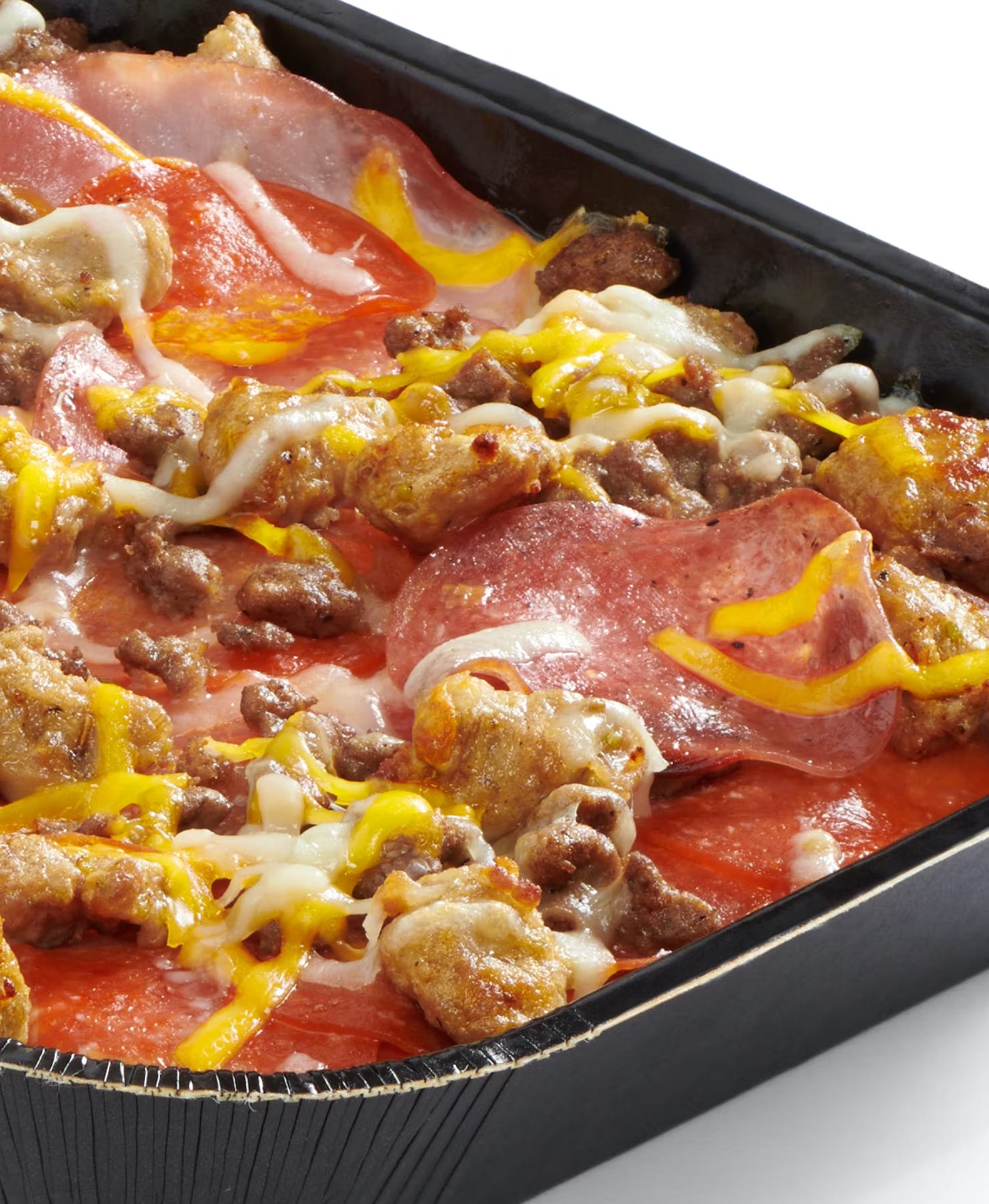 Order Papa's All Meat Friendly Pizza - Medium (7''x9'' Tray) food online from Papa Murphy'S store, Grand Rapids on bringmethat.com