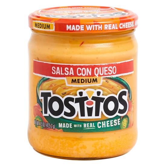 Order Tostitos Medium Salsa con Queso Dip 15oz food online from Everyday Needs By Gopuff store, Littleton on bringmethat.com