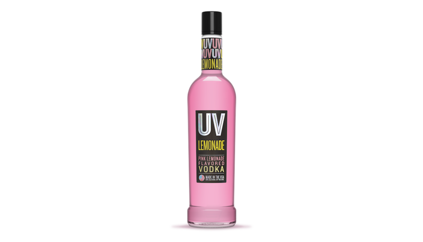 Order UV Pink Lemonade Vodka 50mL food online from Ross Liquor store, Sylmar on bringmethat.com