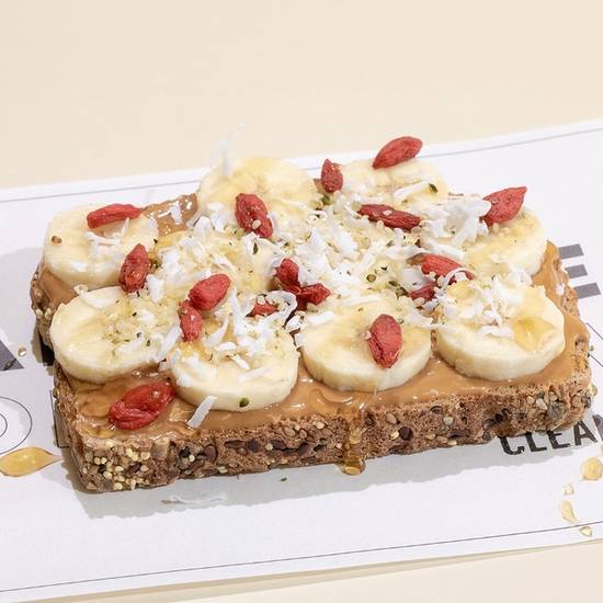 Order The Peanut Butter Toast food online from Clean Juice store, Dallas on bringmethat.com