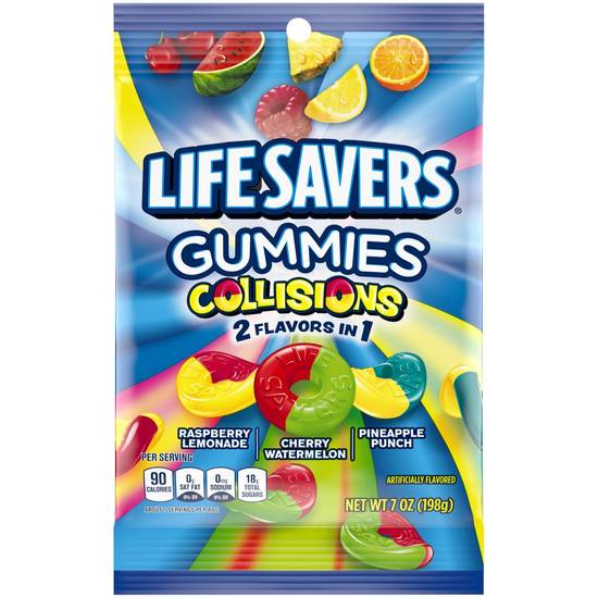 Order LIFE SAVERS Gummy Candy, Collisions, 7 oz Bag food online from Cvs store, PEARL on bringmethat.com