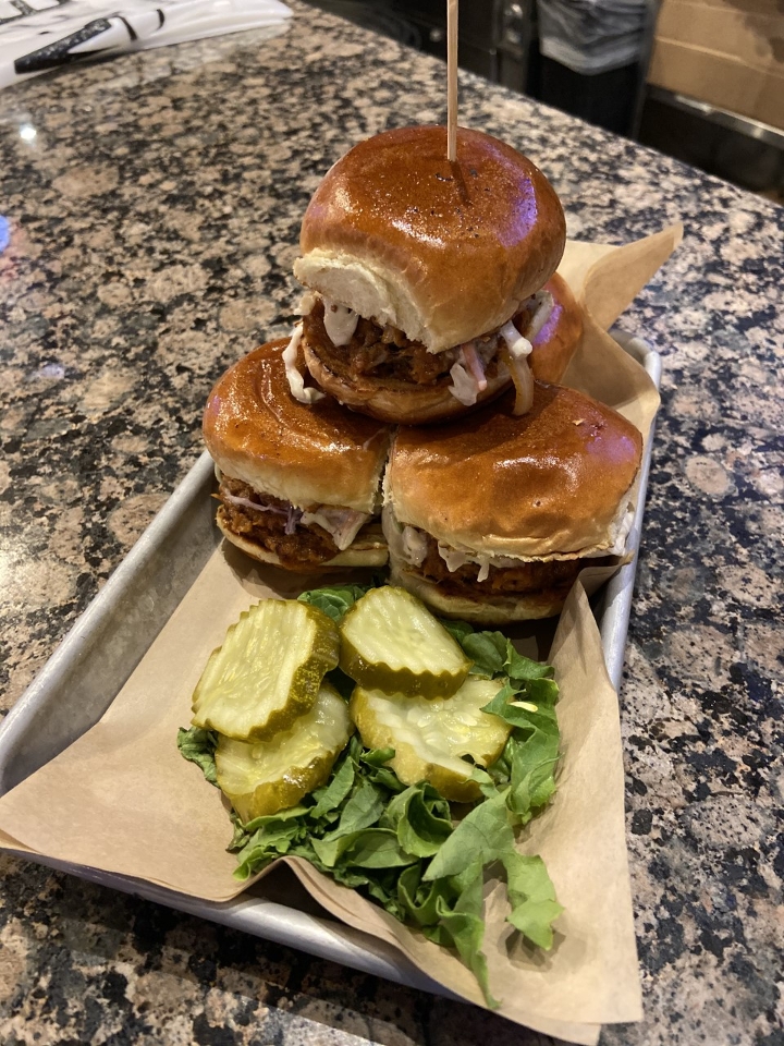 Order BBQ Sliders food online from Hudson Grille- Kennesaw store, Kennesaw on bringmethat.com