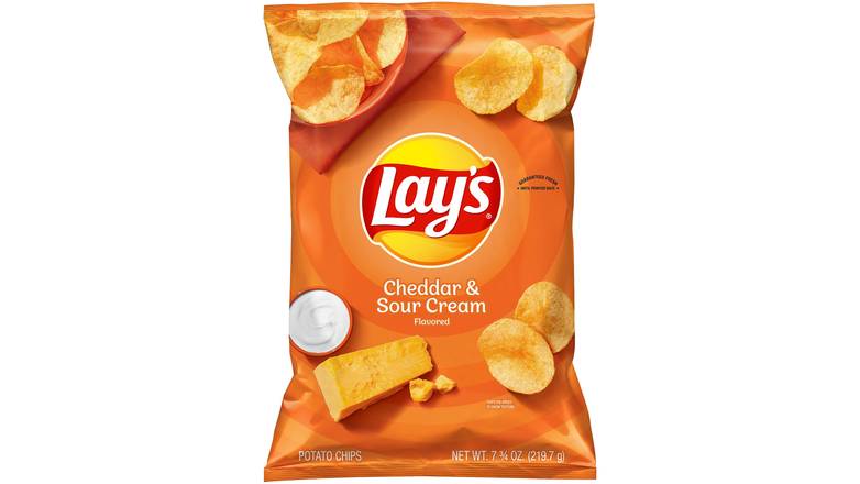 Order Lay'S Potato Chips Cheddar & Sour Cream food online from Aldan Sunoco store, Aldan on bringmethat.com