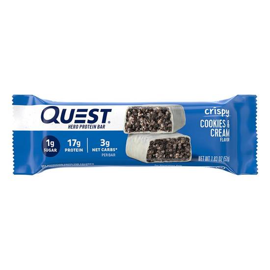 Order Quest Nutrition Hero Protein Bar, Cookies & Cream food online from CVS store, ROCKFORD on bringmethat.com