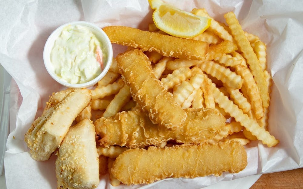 Order Fish & Chips - 4 Pieces food online from Sorrento Pizza store, Washington on bringmethat.com