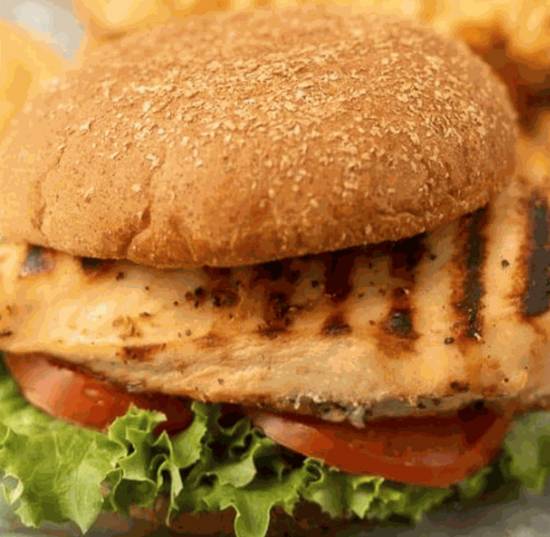 Order Grilled Chicken Burger food online from IV Deli Mart store, Goleta on bringmethat.com