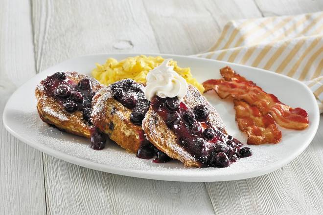 Order BLUEBERRY MUFFIN FRENCH TOAST PLATTER* food online from Bakery By Perkins store, Denver on bringmethat.com