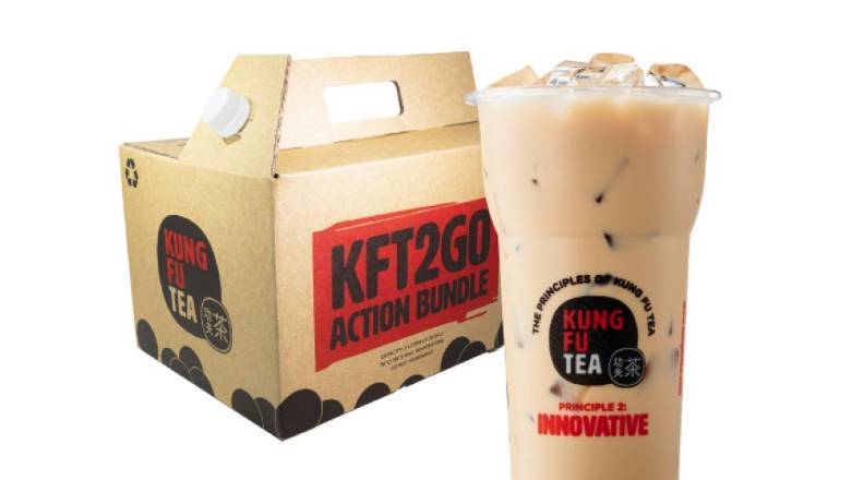 Order KF Milk Tea + Bubble  food online from Kung Fu Tea store, Norfolk on bringmethat.com
