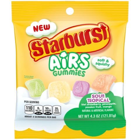 Order Starburst Airs Gummies Sour Tropical 4.3oz food online from 7-Eleven store, Wyandanch on bringmethat.com