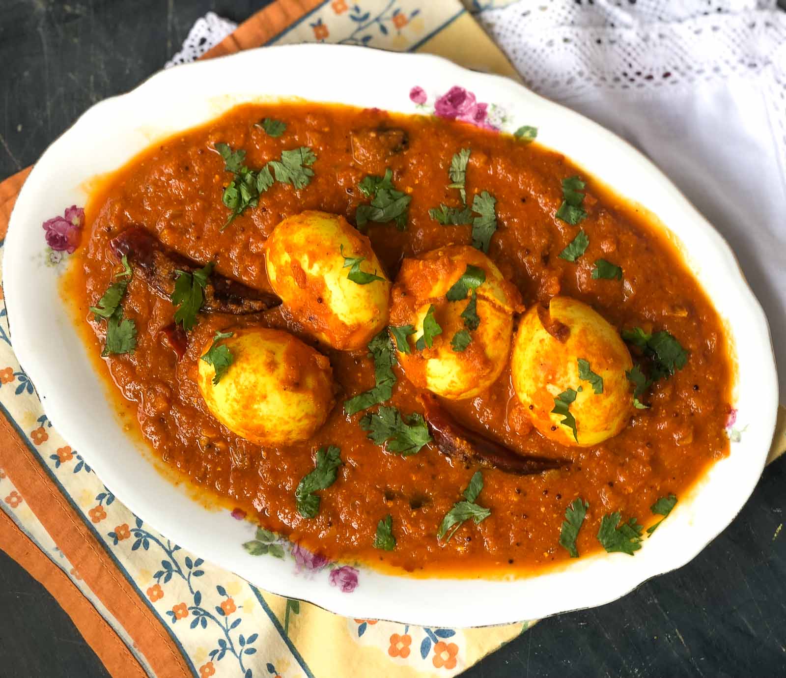 Order Egg Curry food online from Sana Indian Restaurant store, Fort Worth on bringmethat.com