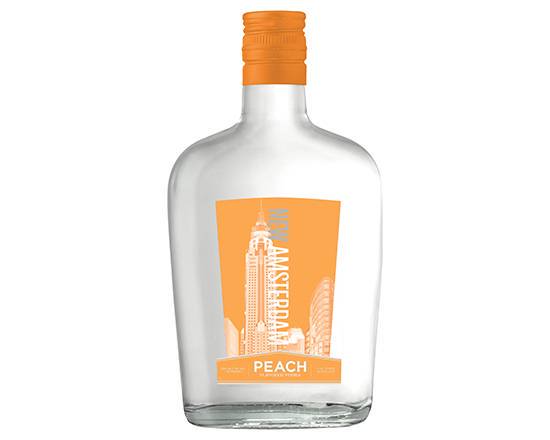Order New Amsterdam Peach Flavored, 375mL vodka (35.0% ABV) food online from Express Liquors store, Peoria on bringmethat.com