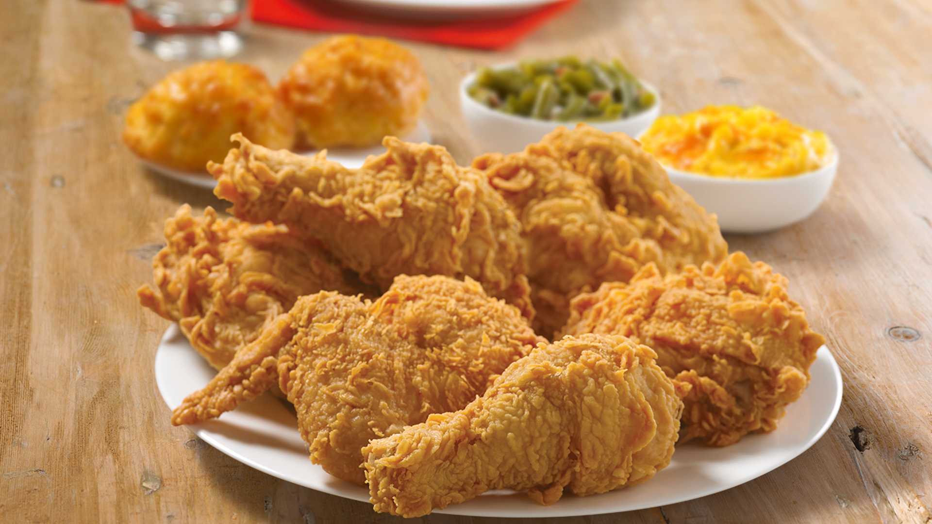 Order 6 Piece Spicy Dark Chicken Meal food online from Church Chicken store, Dallas on bringmethat.com