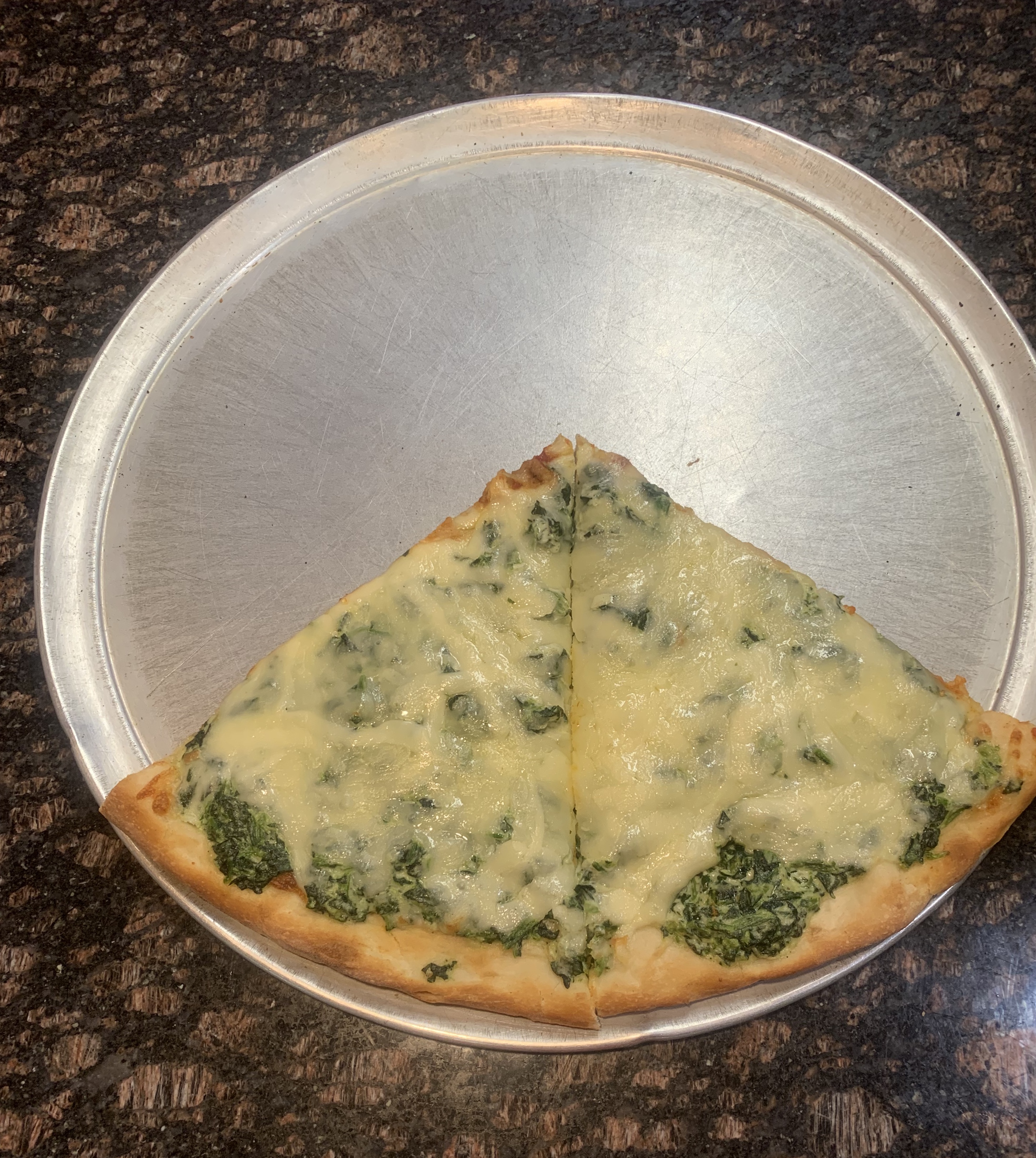 Order Spinach Alfredo Slice food online from Matese Pizzeria Ristorante & Caterers store, Flushing on bringmethat.com