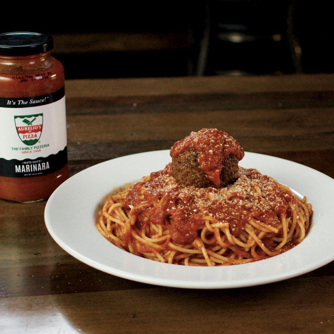 Order Spaghetti - Pasta food online from Aurelio's Pizza store, Chicago Heights on bringmethat.com