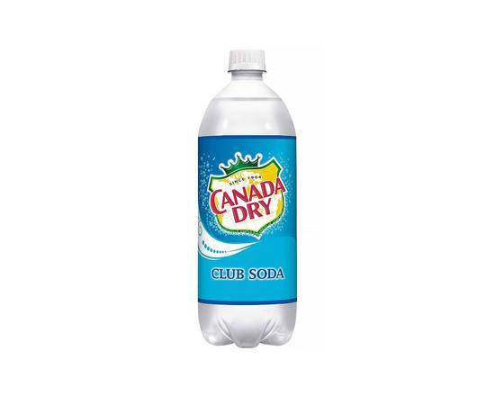 Order Canada Dry - Club Soda 1L food online from Pink Dot Clairemont store, San Diego on bringmethat.com