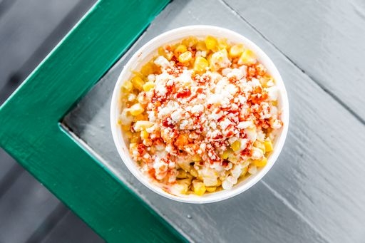 Order Elote en vaso food online from The Taco Stand store, Houston on bringmethat.com