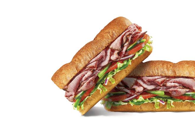 Order Roast Beef Footlong Pro (Double Protein) food online from Subway store, Phenix City on bringmethat.com