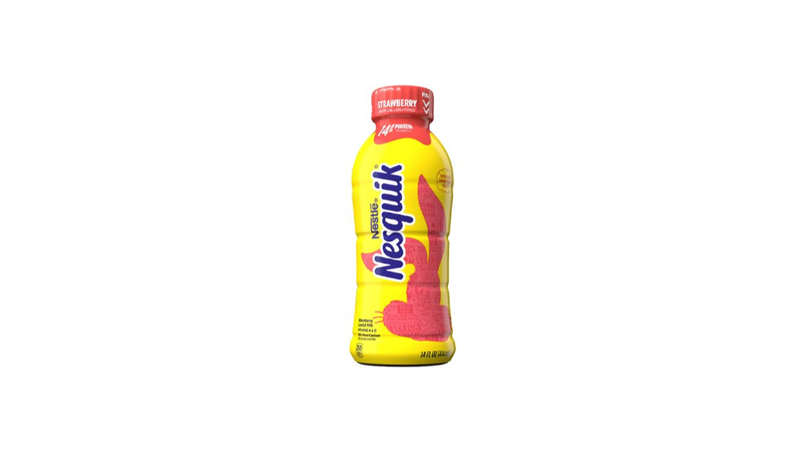 Order Nesquik Strawberry 14 oz food online from Cafe Verdi Rebel store, Las Vegas on bringmethat.com