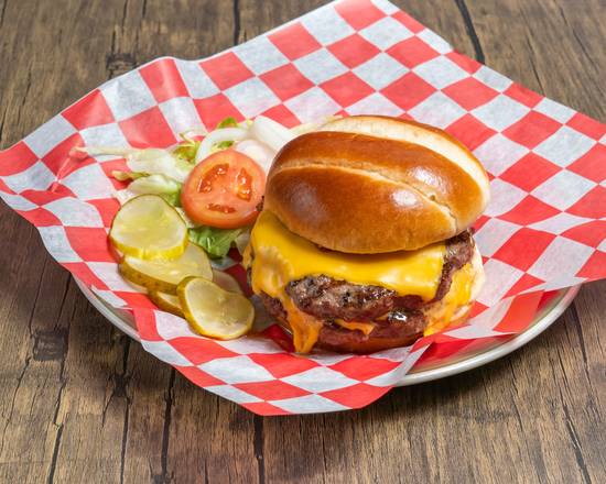 Order Double Cheeseburger food online from Pie In The Sky store, Hoffman Estates on bringmethat.com