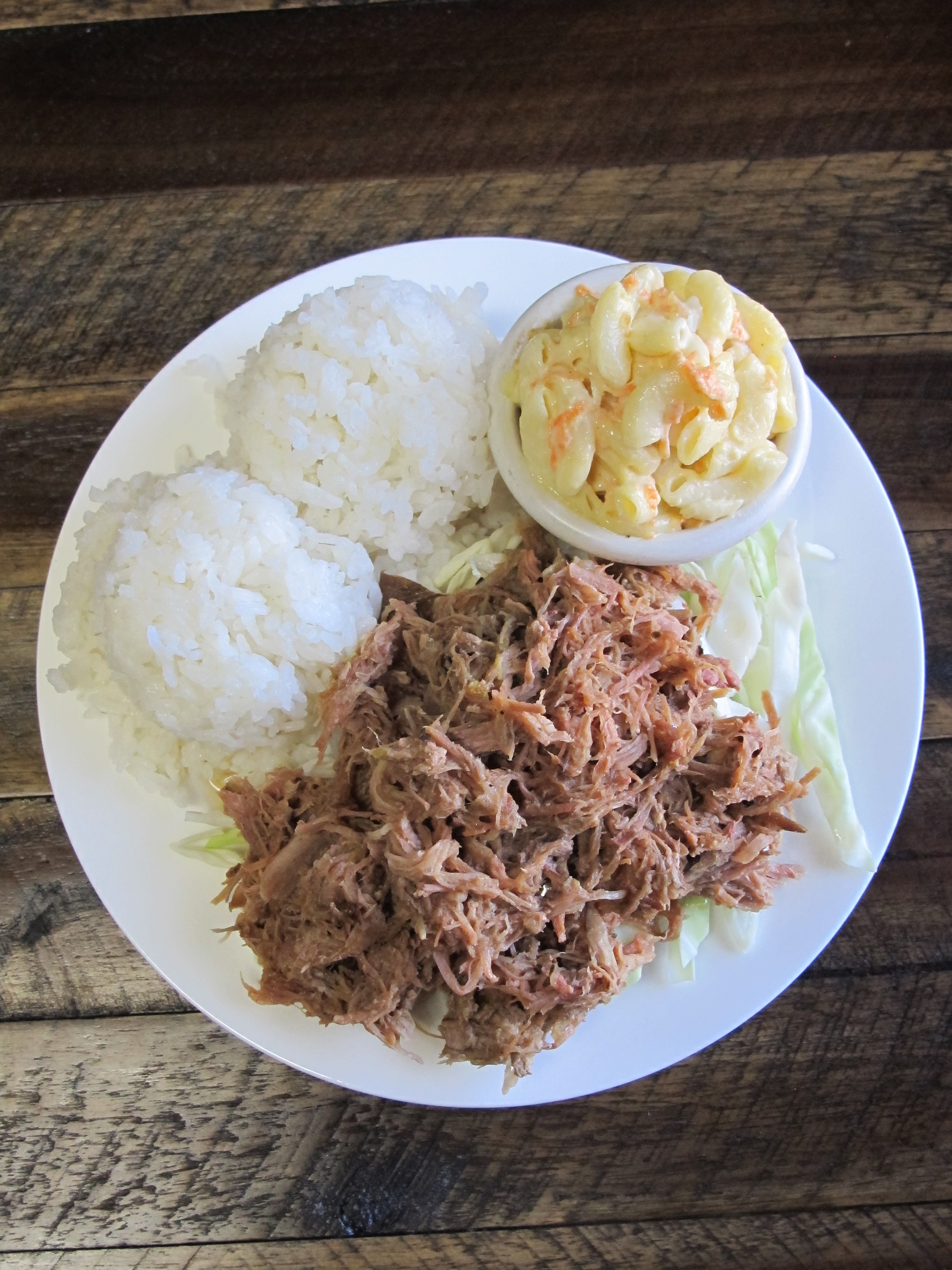 Order Kalua Pork (reg) food online from Maui Hawaiian Bbq store, Oceanside on bringmethat.com