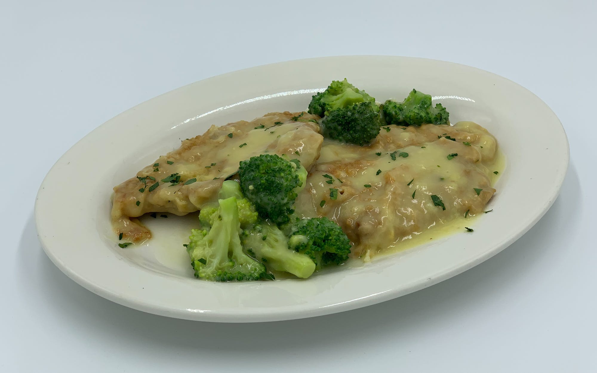 Order Veal Francaise - Entree food online from Mario Pizza store, Westbury on bringmethat.com