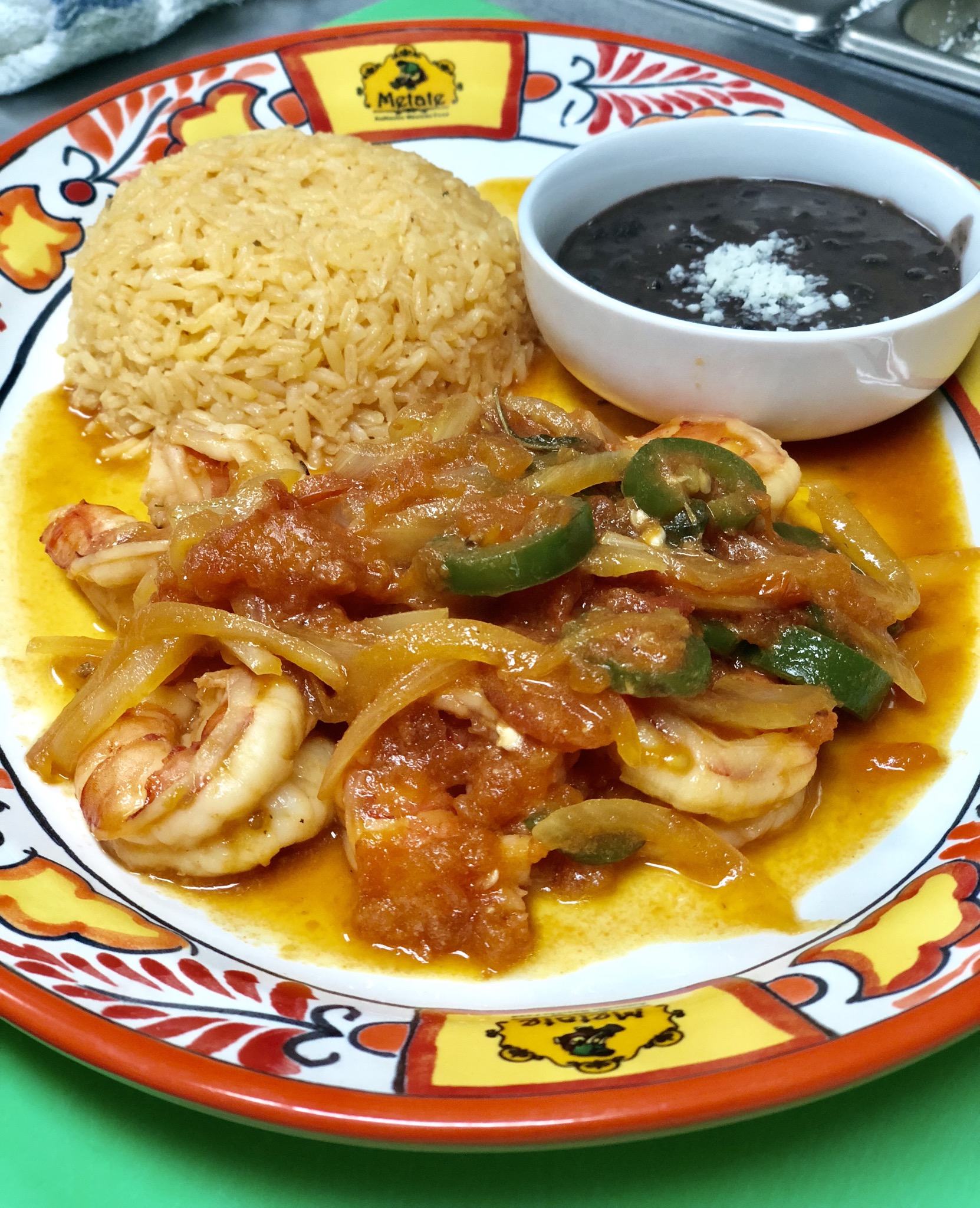 Order Camarones a la Mexicana (Shrimps Mexican Style) food online from Metate store, Yonkers on bringmethat.com