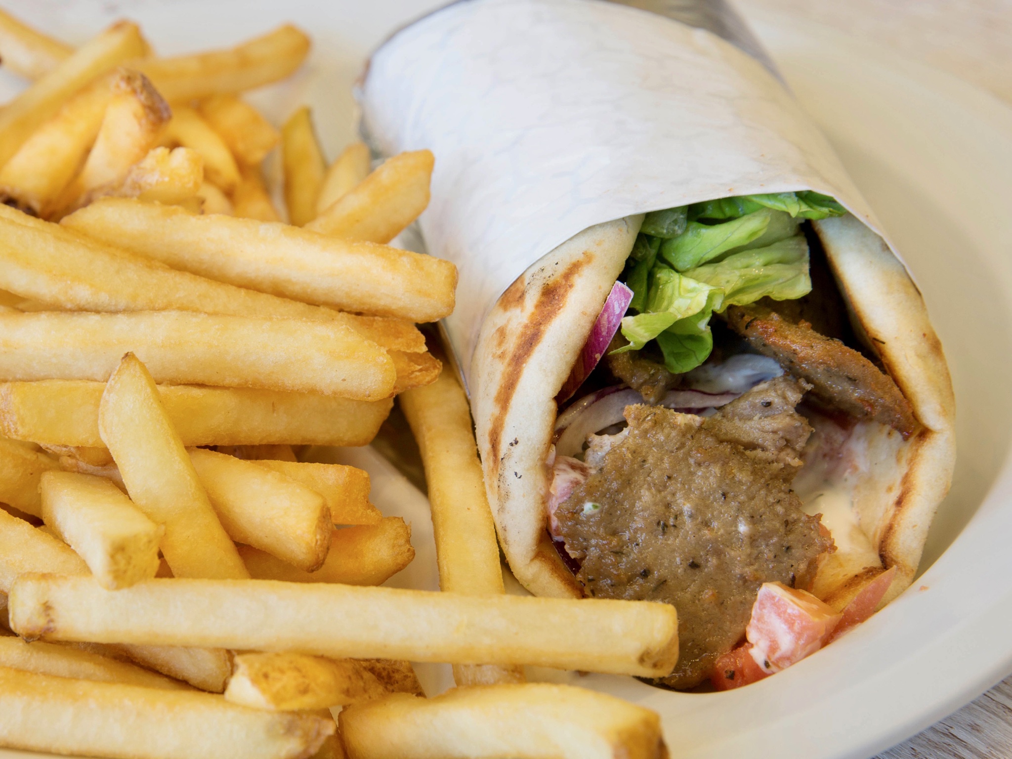 Order Spicy Gyro Sandwich food online from Chicken Maison store, Torrance on bringmethat.com
