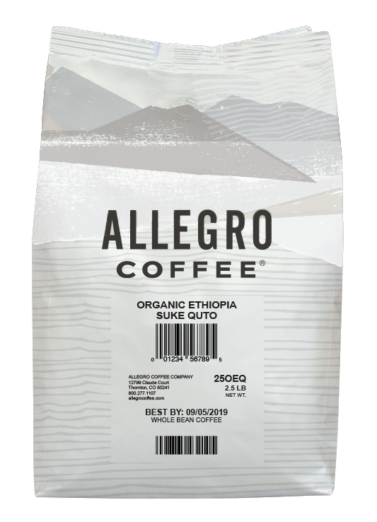 Order 2.5 lb. Organic Ethiopia Suke Quto food online from Allegro Coffee store, Raleigh on bringmethat.com