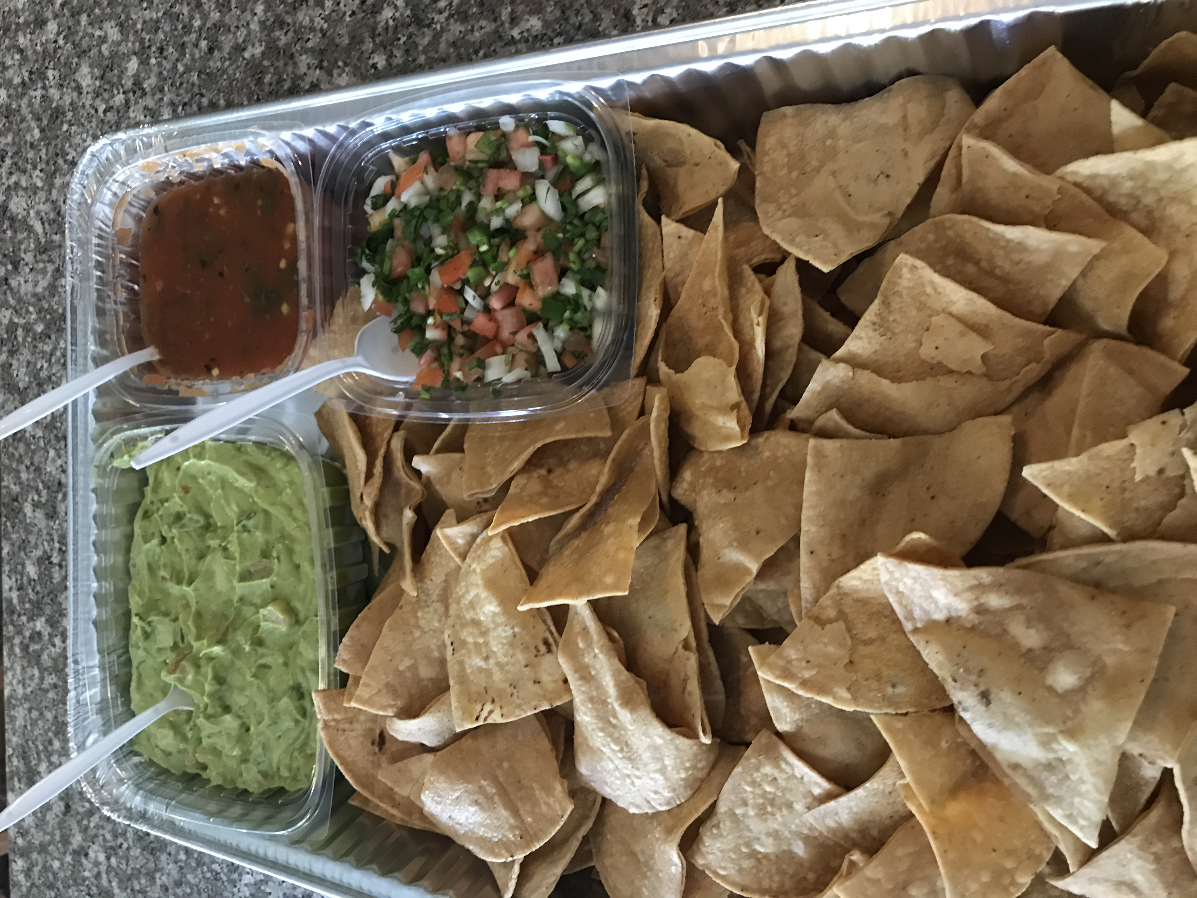 Order Guacamole Fiesta Tray food online from Papacito's Mexican Grille & Catering Service store, Chicago on bringmethat.com