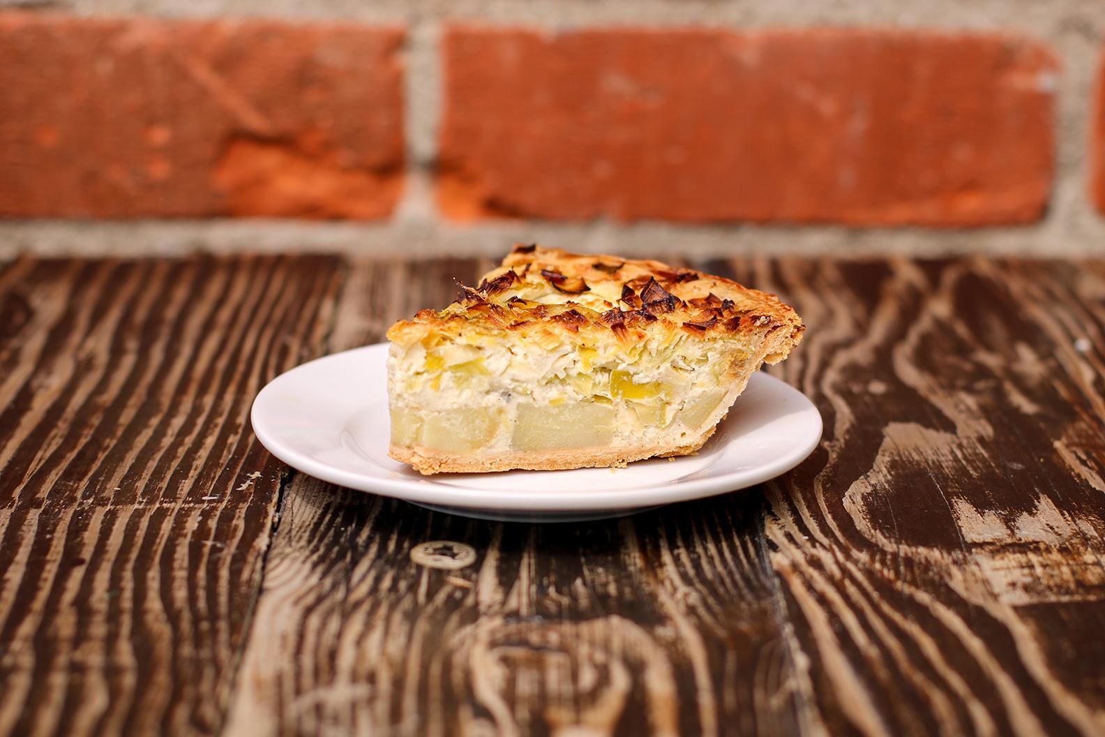 Order Potato Leek Quiche SLICE food online from Republic Of Pie store, North Hollywood on bringmethat.com