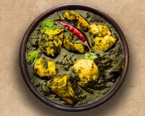 Order Chicken in Spinach food online from Indian Spice Lane store, Woodbury on bringmethat.com