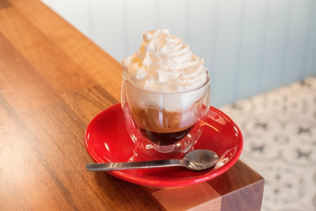 Order Espresso Con Panna food online from Acoustic Java Roastery & Tasting Room store, Worcester on bringmethat.com