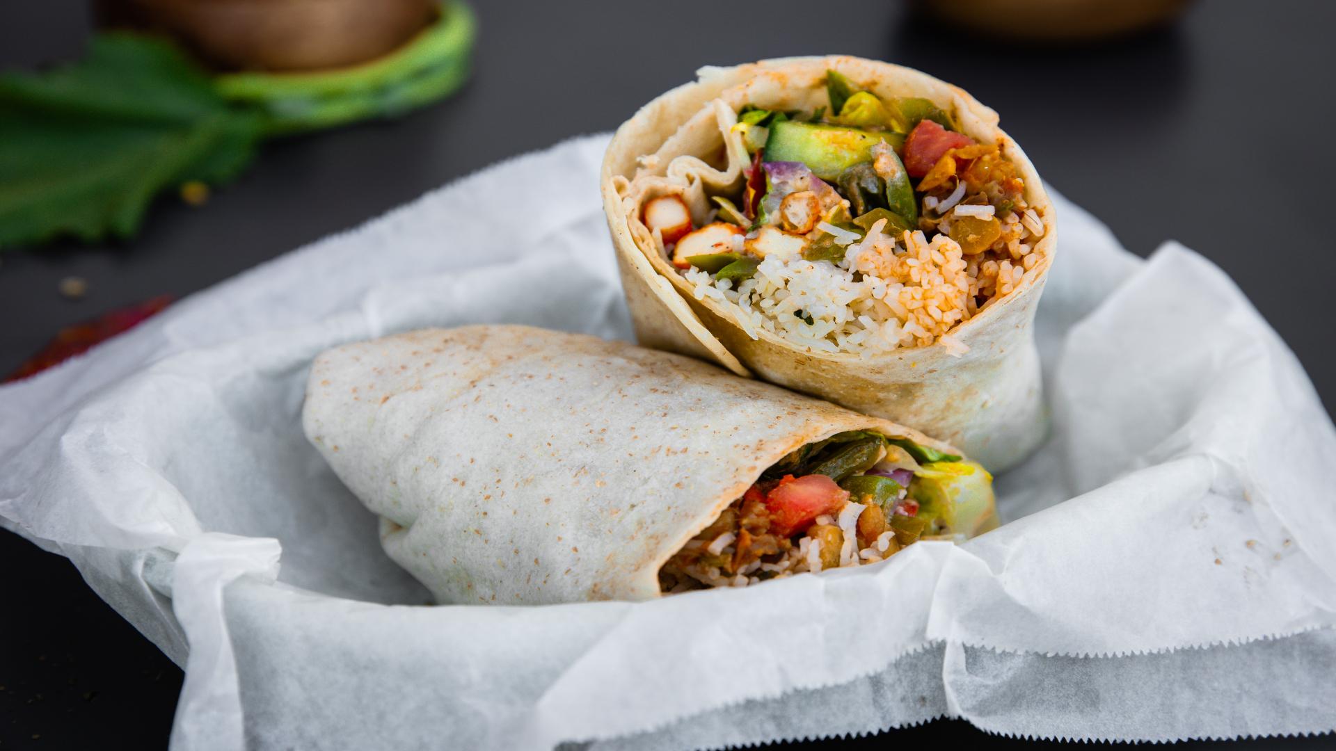 Order Lamb Curry Burrito food online from Sam & Curry store, San Jose on bringmethat.com
