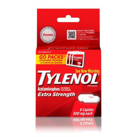 Order Tylenol Extra Strength Caplets 6 Count food online from 7-Eleven store, Dallas on bringmethat.com