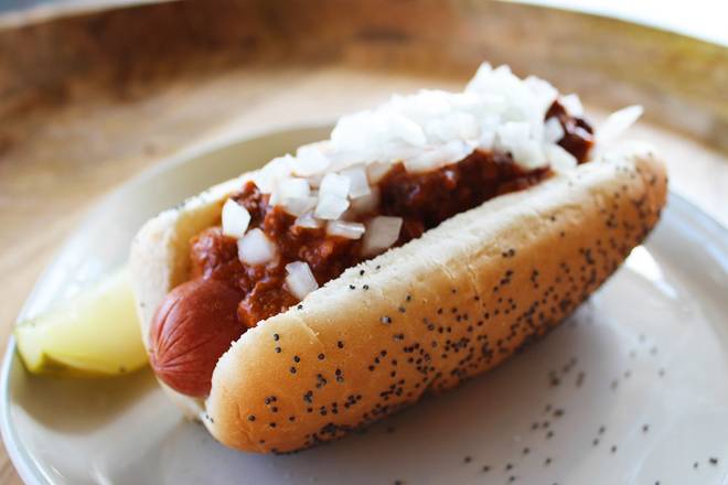 Order Chili Dog food online from The Patio store, Bridgeview on bringmethat.com