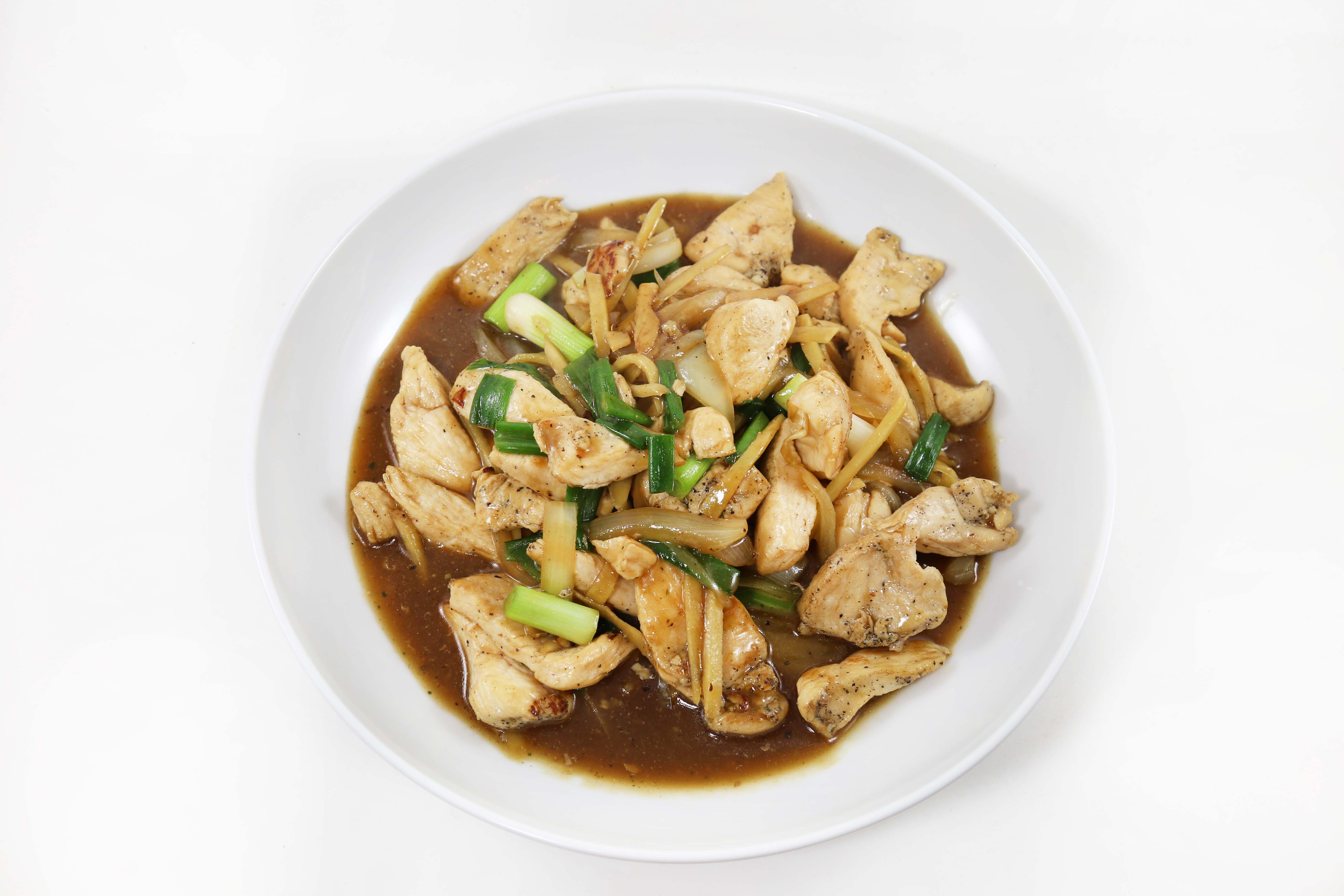 Order 136. Ginger Chicken food online from Eto'o store, Chicago on bringmethat.com