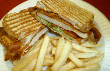 Order Jamaican Jerk Chicken Breast Melt Panini food online from Tharsy Grill store, Baltimore on bringmethat.com