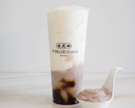 Order A2. Fresh Milk with Brown Sugar & Fresh Taro food online from Truedan Westlake store, Daly City on bringmethat.com