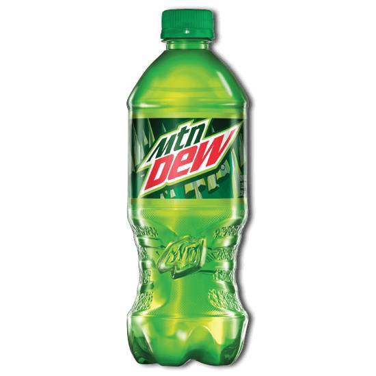 Order Mtn Dew 20 fl oz food online from Caseys Carry Out Pizza store, Council Bluffs on bringmethat.com