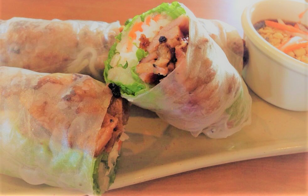 Order A7. BBQ Chicken Spring Roll food online from Pho Saigon Express store, Escondido on bringmethat.com