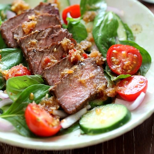 Order Beef Salad food online from CAFE RICE AND KABOB store, Sterling on bringmethat.com