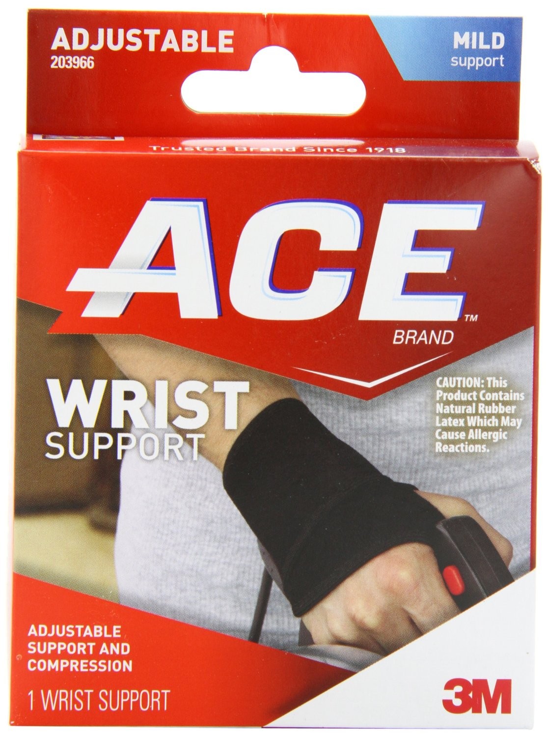 Order ACE Wrist Support, Adjustable, Mild Support - 1 ct food online from Rite Aid store, CORNING on bringmethat.com