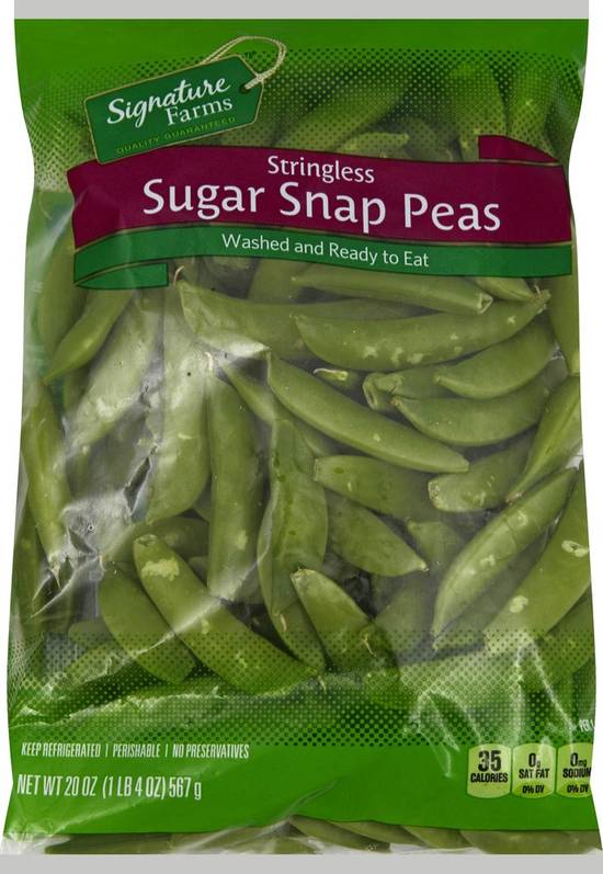Order Signature Farms · Stringless Sugar Snap Peas (20 oz) food online from Safeway store, Bullhead City on bringmethat.com
