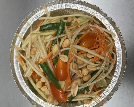 Order Papaya Salad (Som Tum) food online from Little thai kitchen store, Scarsdale on bringmethat.com
