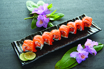 Order Crazy Salmon Roll food online from Kumo Sushi store, Plainview on bringmethat.com