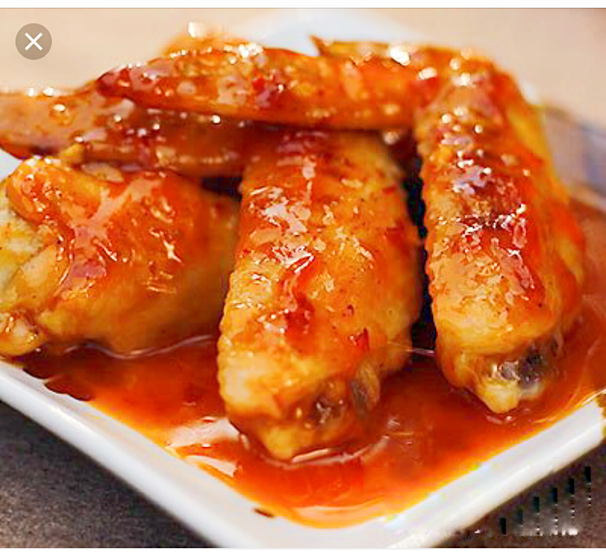 Order 12. Thai Sweet Chili Chicken Wings/8 piece food online from High Thai store, Brooklyn on bringmethat.com