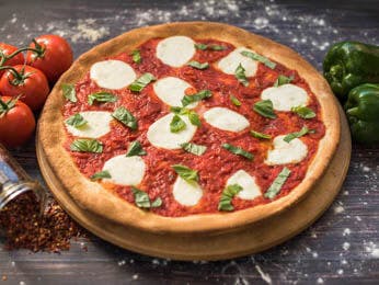 Order Margherita Pizza - Medium 12" (6 Slices) food online from Pats Pizzeria store, Lindenwold on bringmethat.com