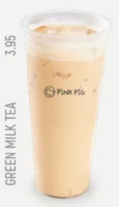 Order Green Milk Tea food online from Pink Pig Boba & Pizza store, Anaheim on bringmethat.com