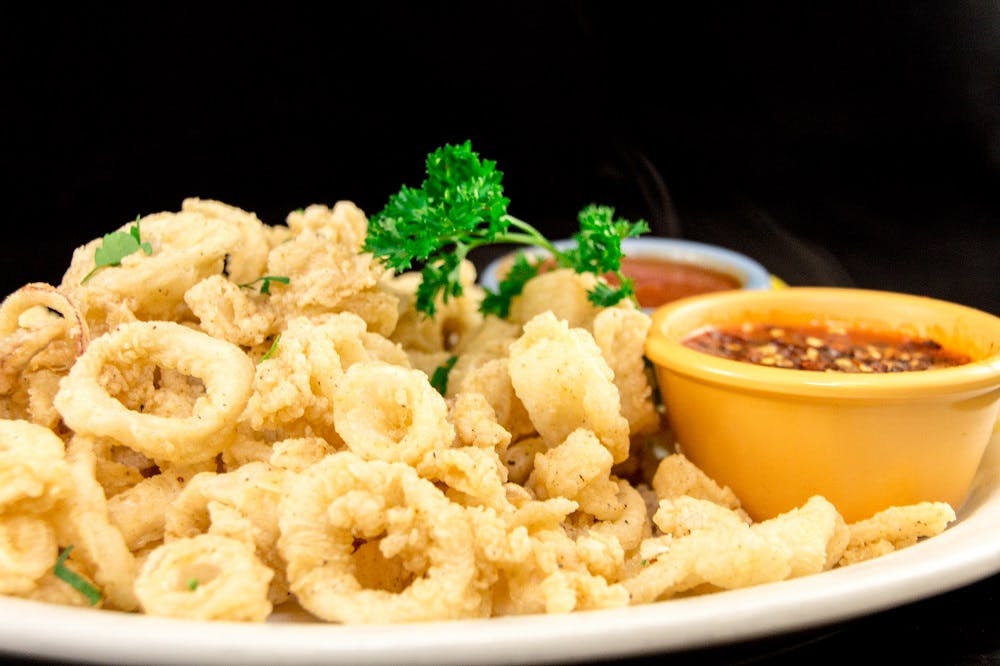 Order Fried Calamari - Appetizer food online from The Godfather Of Parsippany store, Parsippany Troy Hills on bringmethat.com