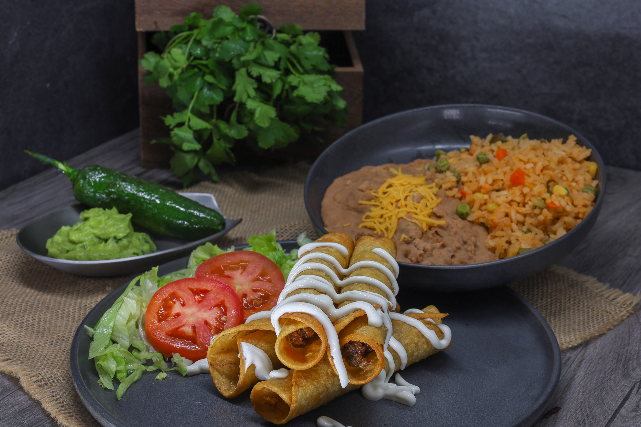 Order Flauta Plate food online from Taco River store, Commerce City on bringmethat.com